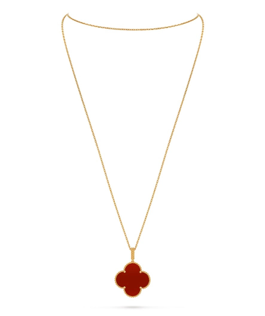 Magic Alhambra long necklace, 1 motif
18K yellow gold plated