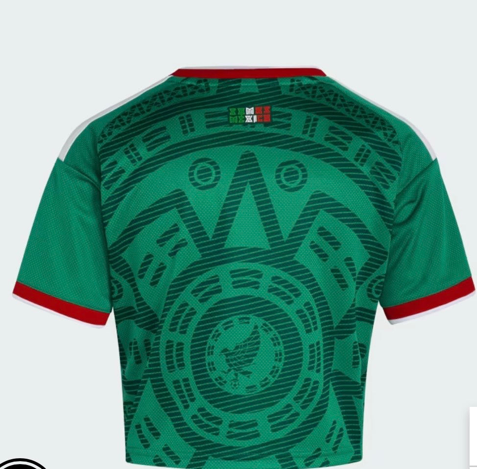 adidas Mexico Home Cropped Women's
Soccer Jersey 26 - Green