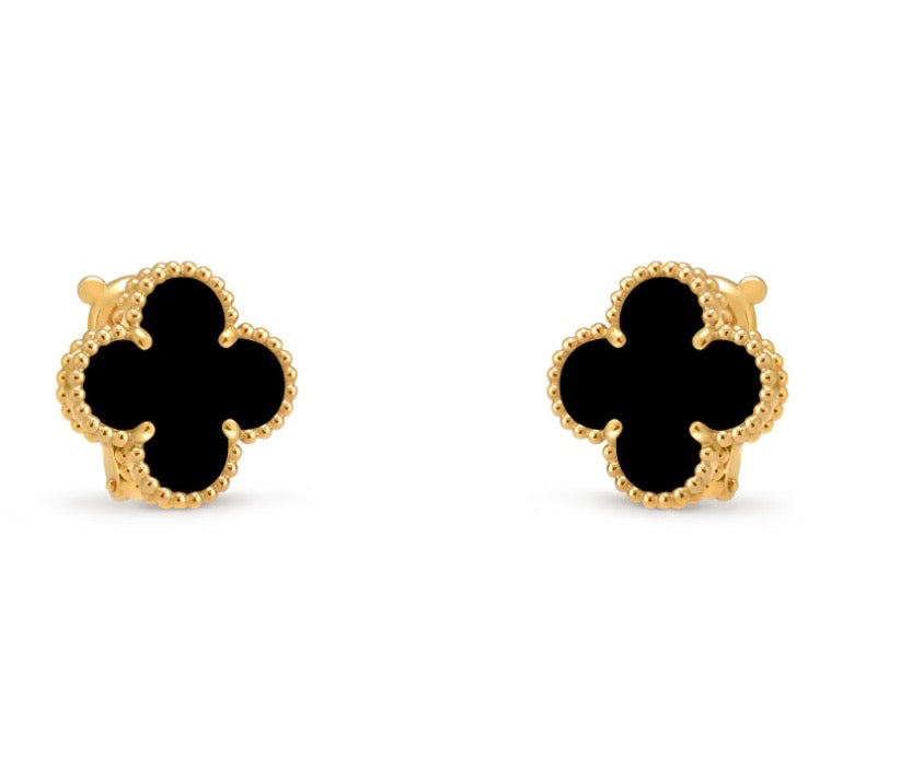Vintage Alhambra earrings
18K gold plated Onyx