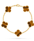 Vintage Alhambra bracelet, 5 motifs
18K yellow gold 925, Tiger Eye