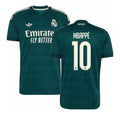 Real Madrid green Mbappé number 10 jersey front and back